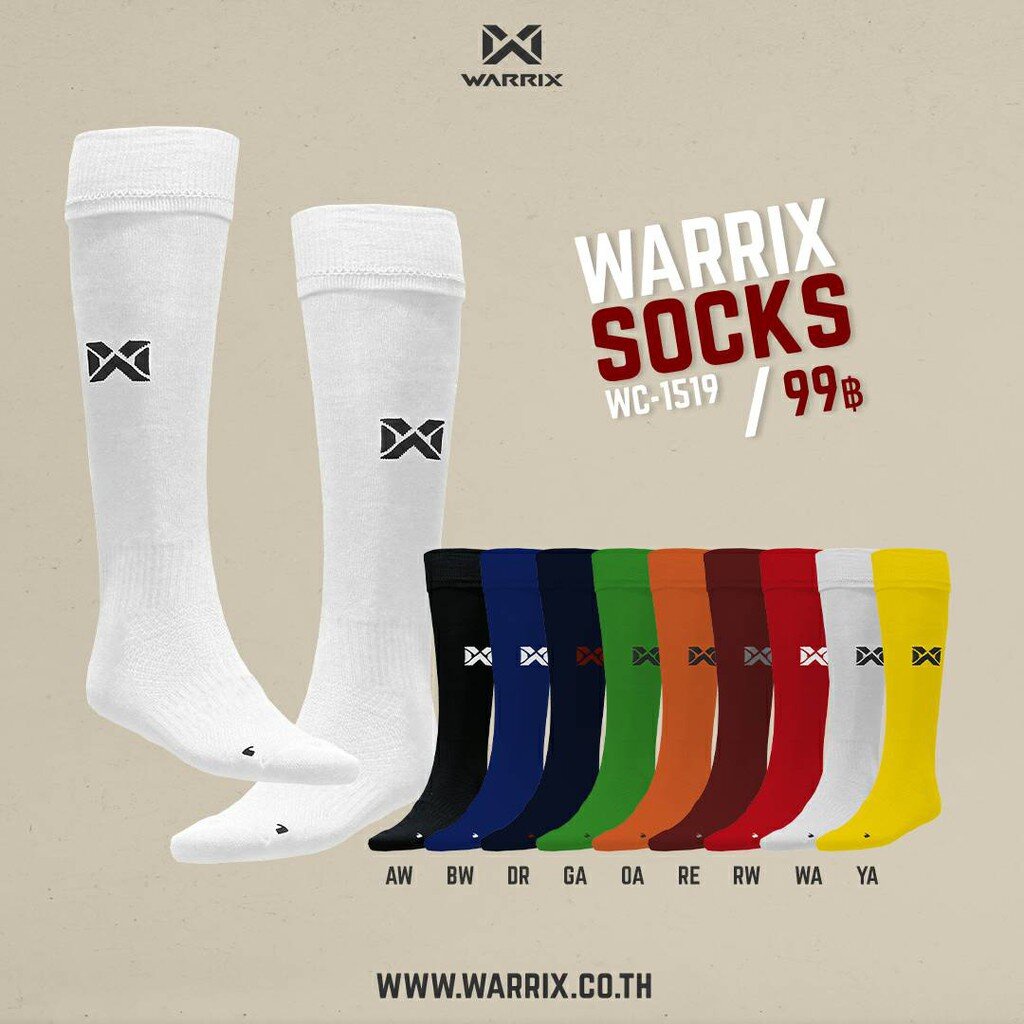 WARRIX ถุงเท้าฟุตบอล WC-1519