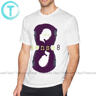 เสื้อยืดแขนสั้น ผ้าฝ้าย 100 พิมพ์ลายกราฟฟิค Sense8 Sense 8 แนวสตรีท แฟชั่นสําหรับผู้ชาย