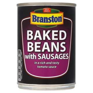 Baked beans with sausages 405g - Branston