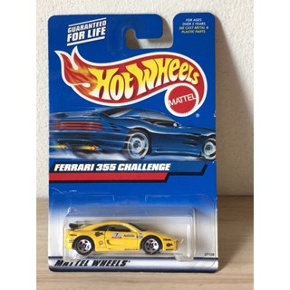 Hot Wheels Ferrari F355 Challenge Yellow Blue Card