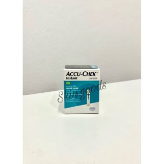 Accu-Chek รุ่น Instant แผ่นตรวจน้ำตาล (Test Strip) 25 แผ่น