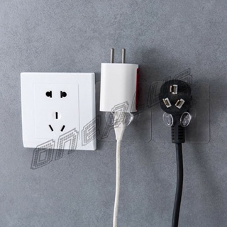 OnePlus Plugs Holder ตะขอ**เขากวาง** แขวนปลั๊ก ตะขอแขวนอเนกประสงค์ ติดผนังแบบใส ไม่ต้องเจาะ