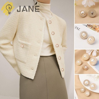 Jane กระดุมมุก แฮนด์เมด DIY อุปกรณ์เสริม สําหรับเย็บผ้า 10 ชิ้น