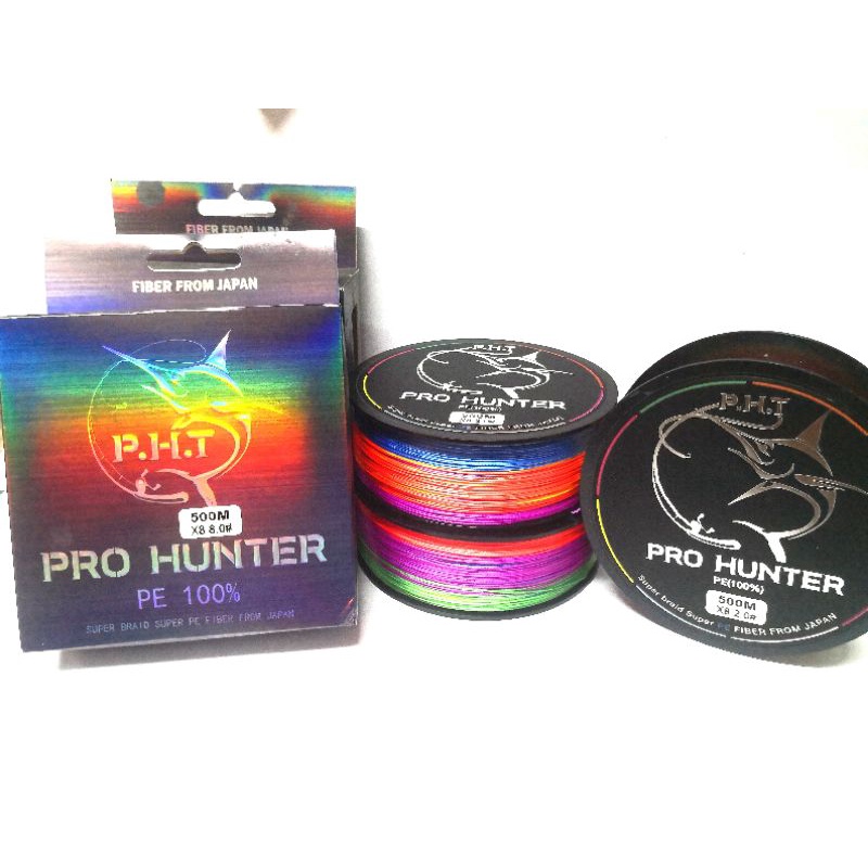 สาย pe X8 ยาว 500 เมตร แบร์ด PRO Hunter