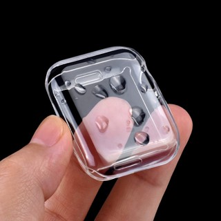 เคส TPU นิ่ม แบบใส ป้องกันหน้าจอ สําหรับ Apple Watch Series 7 6 SE 5 4 3 2 1 42 มม. 44 มม. 38 มม. 40 มม. 41 มม. 45 มม.