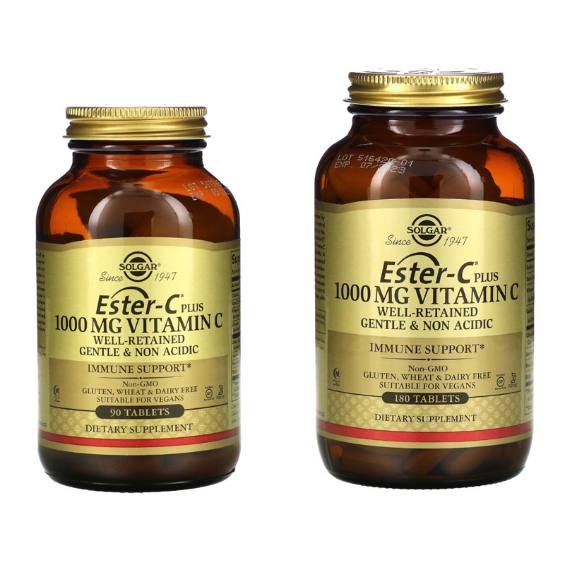 ล็อตใหม่ exp 2026 วิตามิน c Solgar Ester-C Plus Vitamin C 1,000 mg 🇺🇸