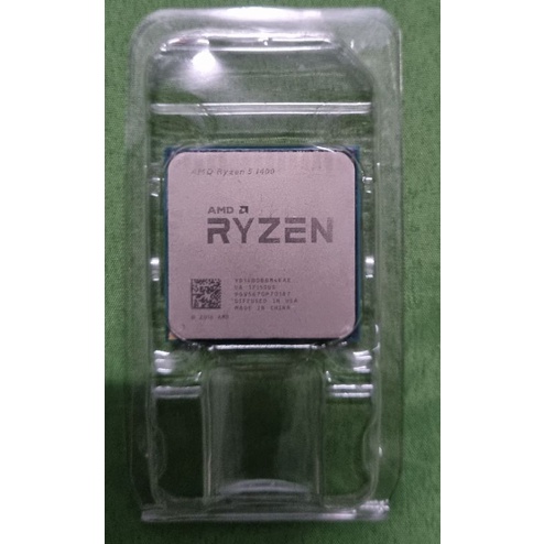CPU มือสอง AMD Ryzen 5 1400 3.2 to 3.4 GHz 4 Core 8 Threads ใช้งานปกติ
