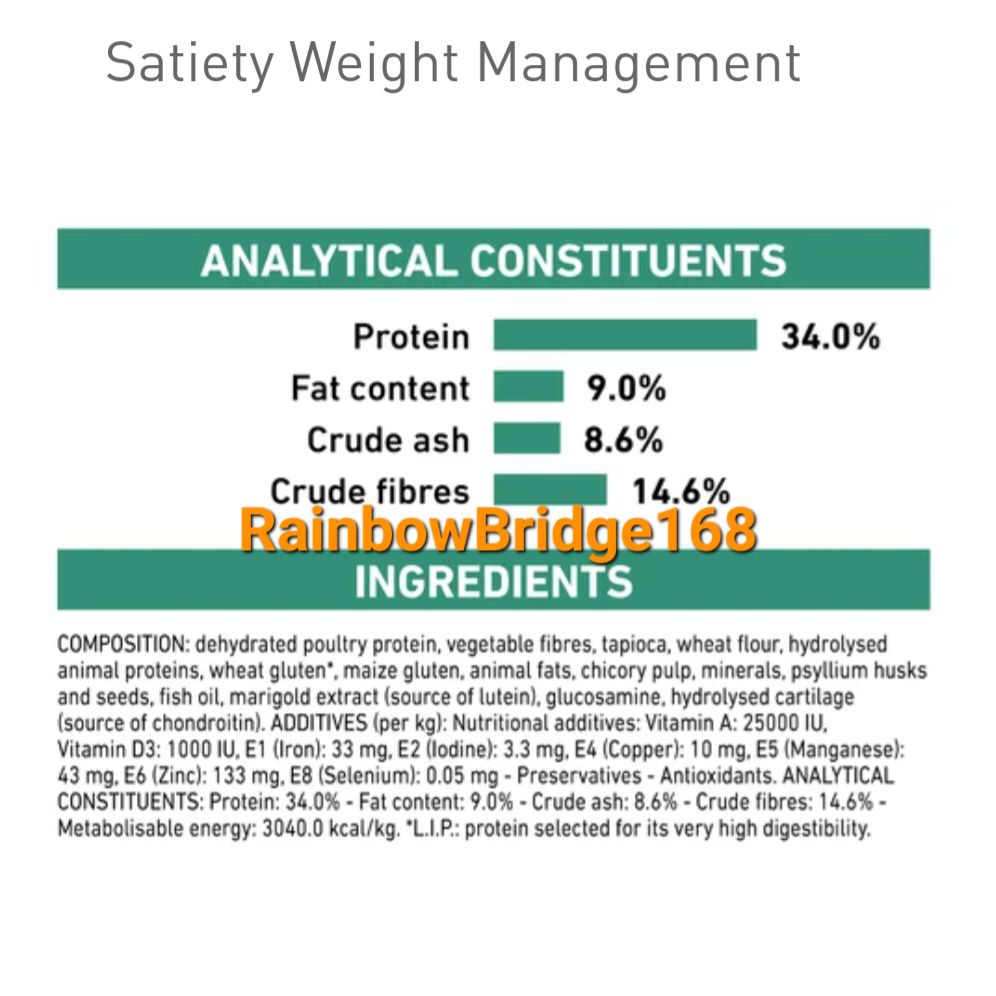 Royal Canin Satiety 1.5kg แมว Weight Management โรยัลคานิน อาหารแมวอ้วน แมวดูแลน้ำหนัก ถุงขนาด 1.5 กก. - รูปที่ 2