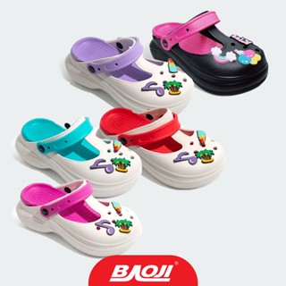 Baoji Collection บาโอจิ รองเท้าแตะ รองเท้าแบบสวม รองเท้าหัวโต สำหรับผู้หญิง W Clog MM Rainbow B037-125 (560)