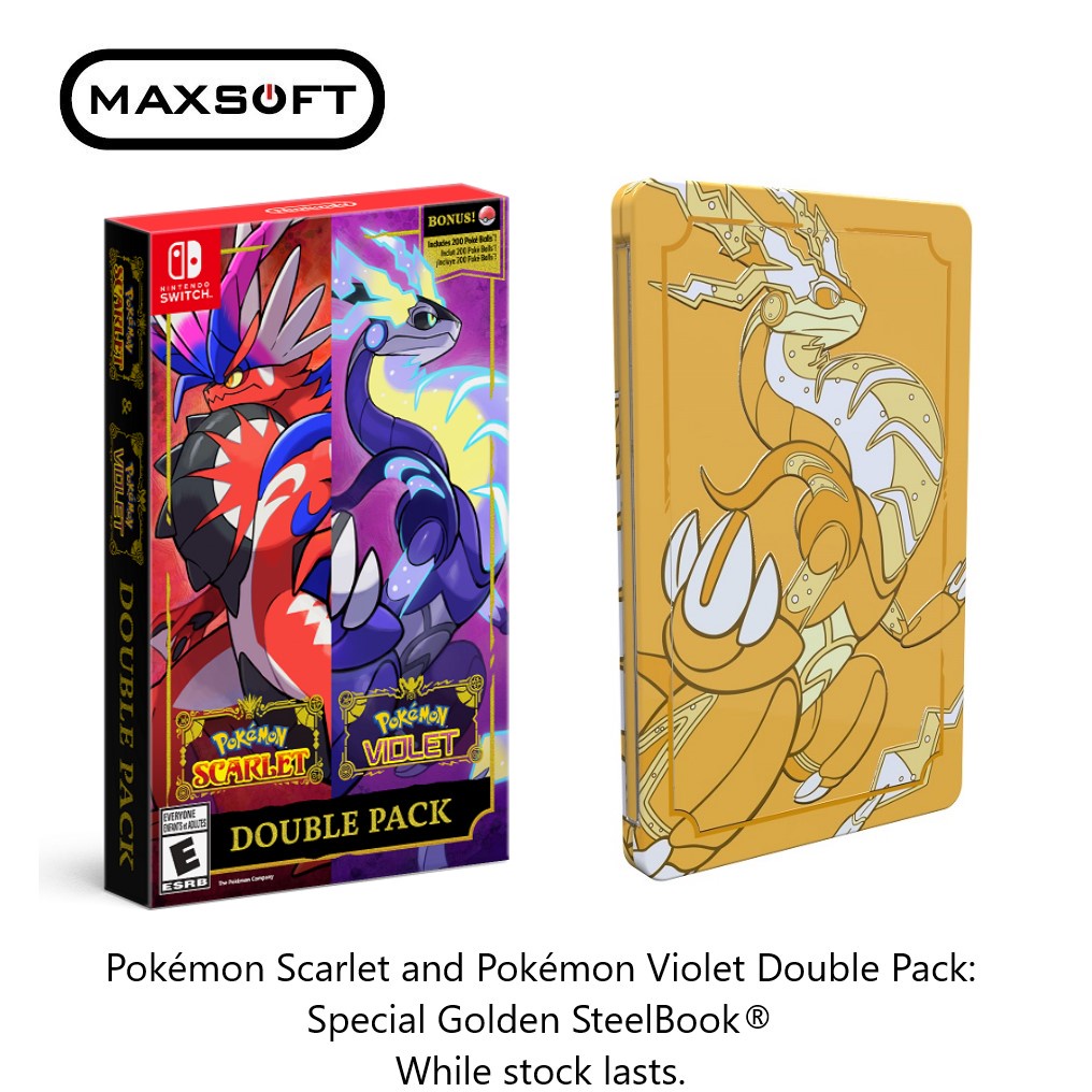 (Pre-order) Pokemon Scarlet and Violet Double Early Purchase Bonus - Nintendo Switch (Ships 18th Nov