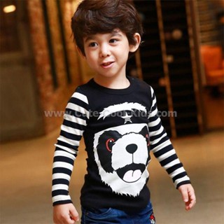 TLB-426 เสื้อแขนยาวเด็กชาย sweater ลายPanda tlb-Size-90