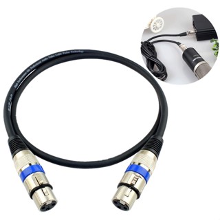 สาย XLR สายสัญญาณเสียง XLR Male To XLR Female Black Mic Cable 1.5m-15m