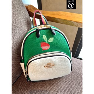 (แท้ 💯%‼ from Factory) 🆕🆕🆕 Rare item❗️MINI COURT BACKPACK WITH RADISH ((c8259))