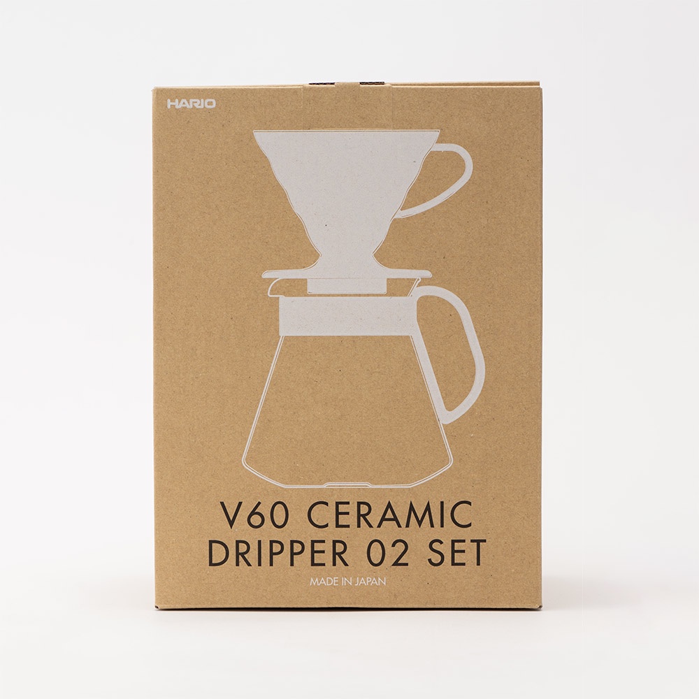 HARIO V60 Ceramic Dripper 02 Set For 14 cups white made in Japan XVDD