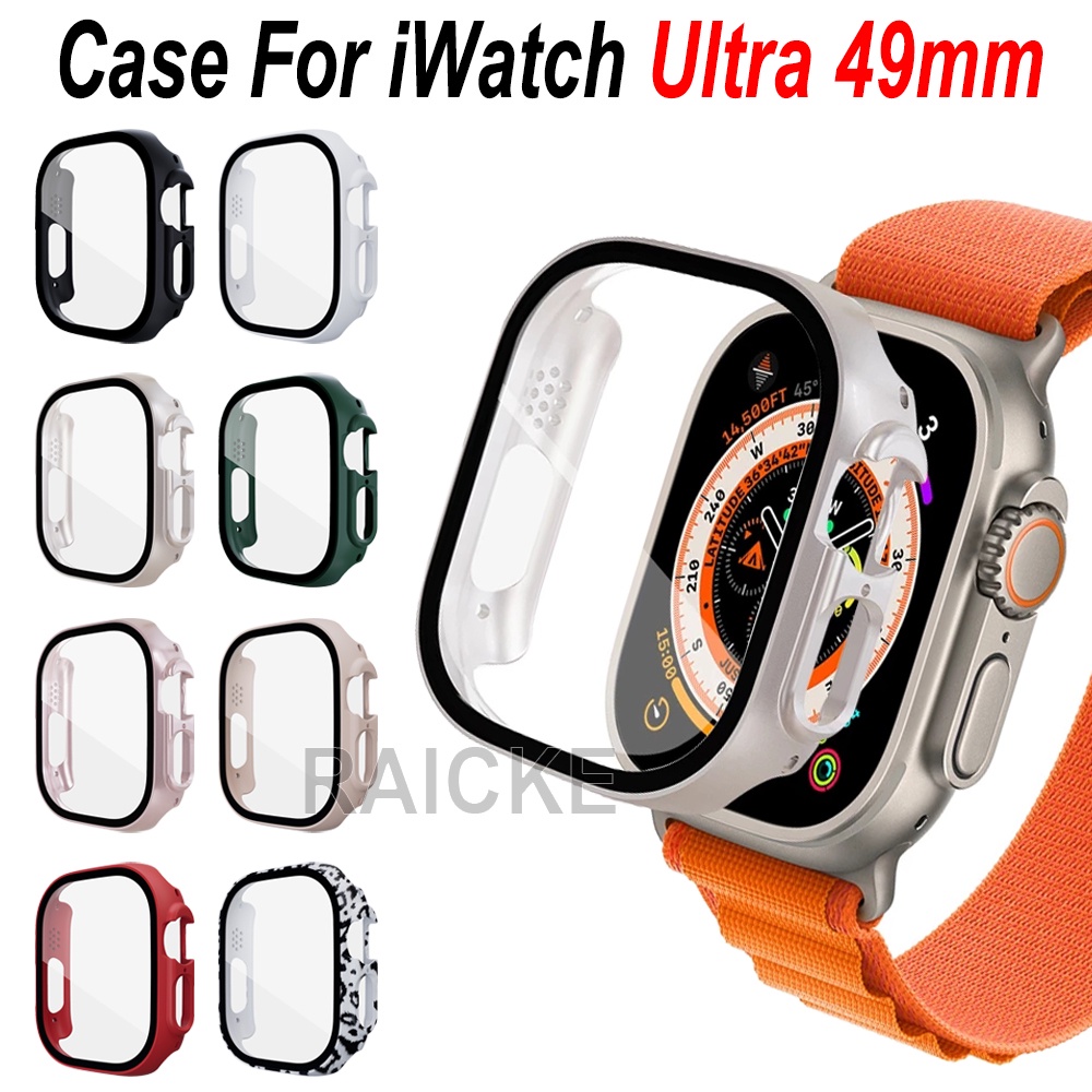 กระจกกันรอยหน้าจอ+ฝาครอบ Full Frame Case สําหรับ iWatch Ultra 3 / 2 / 1 49mm