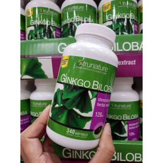 วิตามิน Trunature Ginkgo Biloba with Vinpocetine 300 Softgels