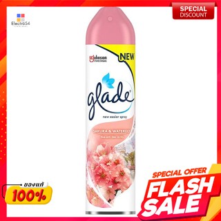 เกลด สเปรย์ปรับอากาศ กลิ่นซากุระ แอนด์ วอเตอร์ลิลลี่ 320 มล.Glade Air Freshener Sakura and Water Lily Scent 320 ml.