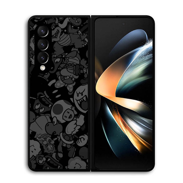 เคส Samsung Galaxy Z Fold 4 Doodle Grey Games L0011
