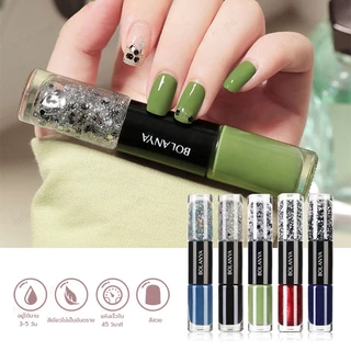 สีทาเล็บ 2in1 สีทาเล็บกึ่งเจล แห้งไว สีสวย สีทาเล็บเจล ยาทาเล็บลอกได้ น้ำยาทาเล็บ ยาทาเล็บ ไม่ต้องอบ