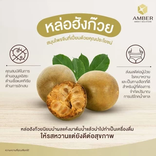 AMBER Golden Monk Fruit Syrup 0 calorie | ไซรัปหล่อฮังก๊วยสีทอง ไม่มีน้ำตา 720 ml