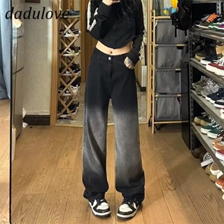 DaDulove💕 New Harbin over There Washed Womens Jeans High Waist Loose Wide-leg Pants Niche Fashion Straight-leg Pants