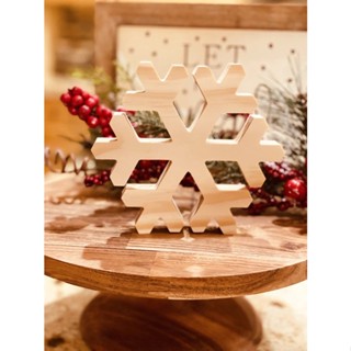 [FudFudAR] ฝุด-ฝุด-อะ Snowflake Cutout สโนว์เฟล็ก เกล็ดหิมะ ไม้สน Christmas Cutout , Wood Blanks Craft DIY, งาน DIY