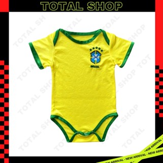 ชุดบอลเด็กทารก 2022/23 ชุดบอลเด็กเล็ก ชุดบอลเด็กแรกเกิดบราซิล Brazil Babysuit