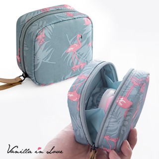 BG169 Makeup Pouch กระเป๋าเครื่องสำอาง ขนาดเล็ก สีฟ้าลายสวย