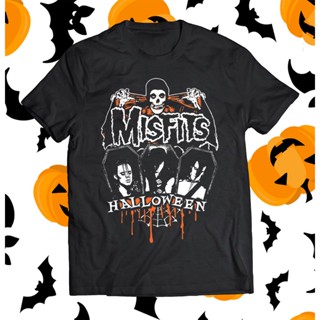 Misfits เสื้อยืด ผ้าฝ้าย พิมพ์ลายฮาโลวีน ของขวัญ สําหรับทุกเพศ