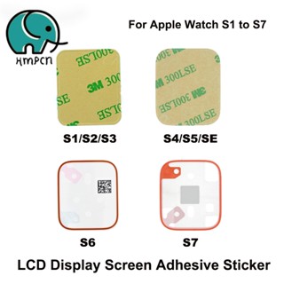 สติกเกอร์เทปกาว 3M หน้าจอ LCD สําหรับ Apple Watch S1 S2 S3 4 5 SE S6 S7 38 มม. 42 มม. 40 มม. 44 มม. 41 มม. 45 มม. 10 ชิ้น