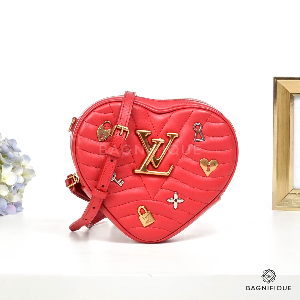 Louis Vuitton Louis Vuitton Coeur Rayures Bag Charm Heart Shaped Key