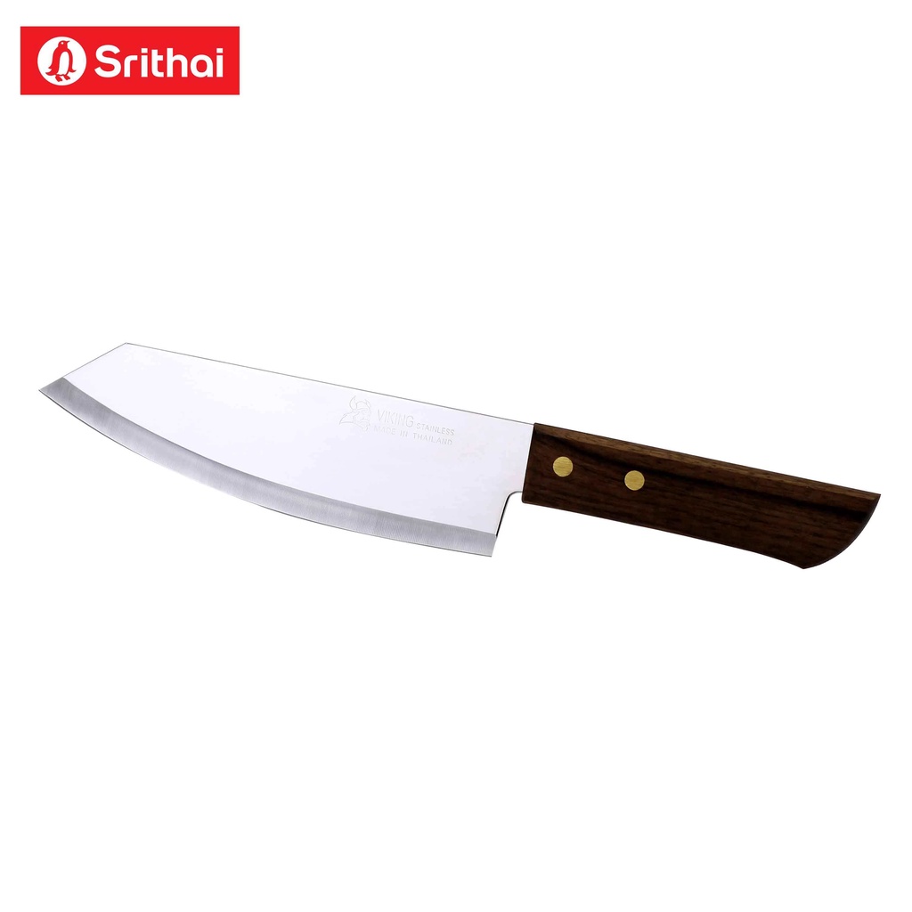 Srithai Viking มีดครัวด้ามไม้แหลม 7 นิ้ว