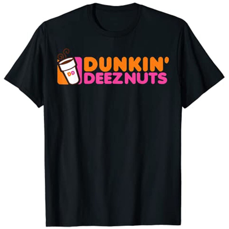 Dunkin' Deez Nuts - Dunkin Deeznuts เสื้อยืดความงามเสื้อผ้ากราฟิกเสื้อ Tops