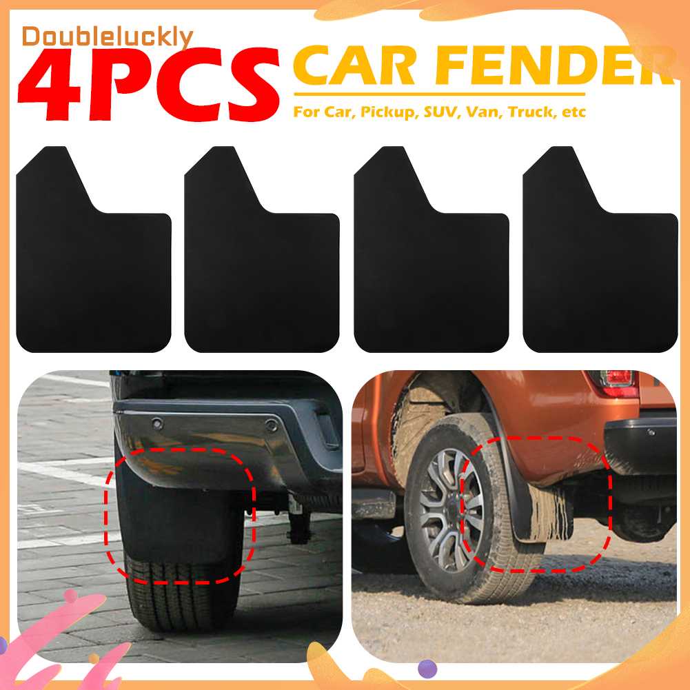 【มีสินค้า】คุณภาพสูง 4 pcs รถ SUV รถกระบะ Van Mud Flaps Mudguards ด้านหน้าด้านหลัง Fender Splash Guards