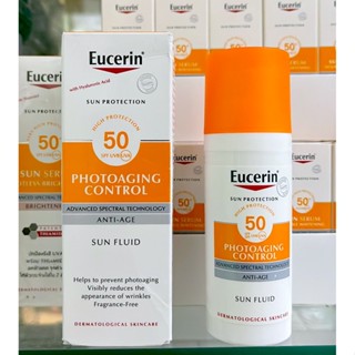 Eucerin Sun Anti Age SPF50+ 50ml ครีมกันแดดสำหรับผิวหน้า เหมาะสำหรับผิวแห้ง ลดเลือนริ้วรอย บำรุงผิวหน้า