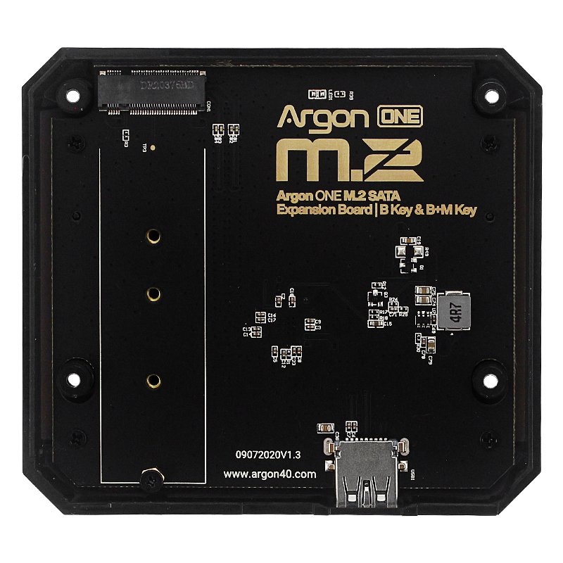 อุปกรณ์Raspberry Pi 4B Argon One M.2 Aluminum Case with M.2 SATA SSD Expansion Slot GPIO Cover Cooling Fan for Raspberry #8