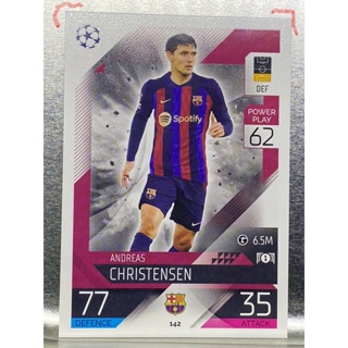 การ์ดนักฟุตบอล 2022/23 Andreas Christensen การ์ดสะสม FC Barcelona การ์ดนักเตะ บาเซโลน่า