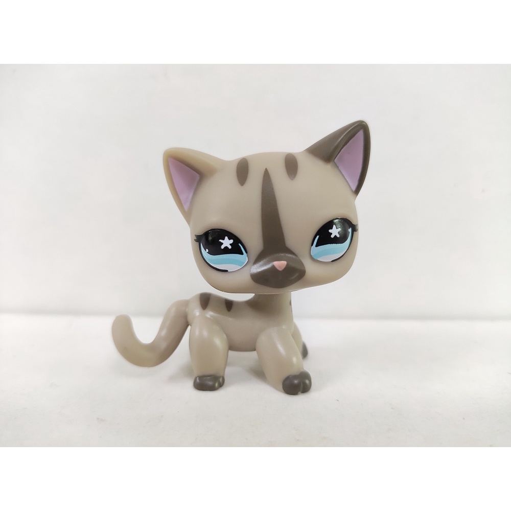 LPS Toy Pet Shop Grey Shorthair Cat # 468 ของขวัญของเล่นเด็ก