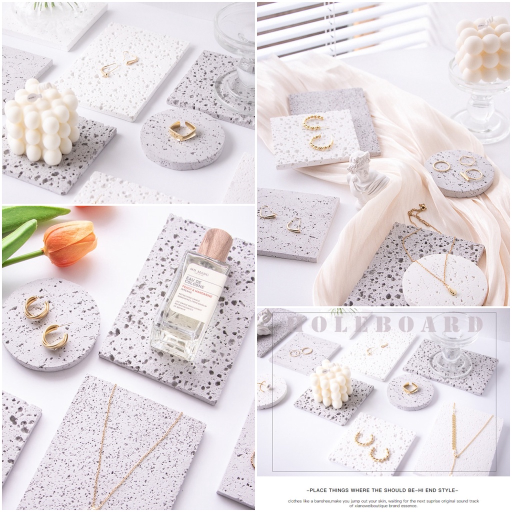 พร็อพแท่นวางหินแกรนิต Granite Display Prop พร็อพถ่ายรูปสินค้าเครื่องสำอาง เครื่องประดับ