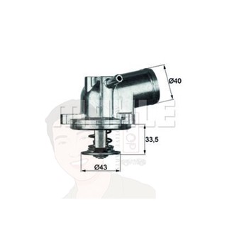 TI 21 87 วาลว์น้ำ+เสื้อ BENZ M111 / W124 W202 C208 W210 11120000915 (ยี่ห้อ MAHLE)