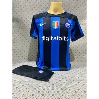 เสื้อฟุตบอล Inter Milan เสื้อพร้อมกางเกงใหม่ล่าสุดชุดกีฬา 2022 เนื้อผ้าดีใส่สบาย