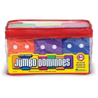 [ 5 ขวบ + ] Jumbo Foam Dominoes [จากแบรนด์ Learning Resources] [พร้อมส่ง]!!!