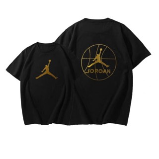 Jordan ของแท้ 100% Jordan เสื้อยืดลําลอง แขนสั้น คอกลม ผ้าถัก ใส่สบาย ระบายอากาศ แฟชั่นสําหรับผู้ชาย และผู้หญิง เหมาะกับการเล่นกีฬา