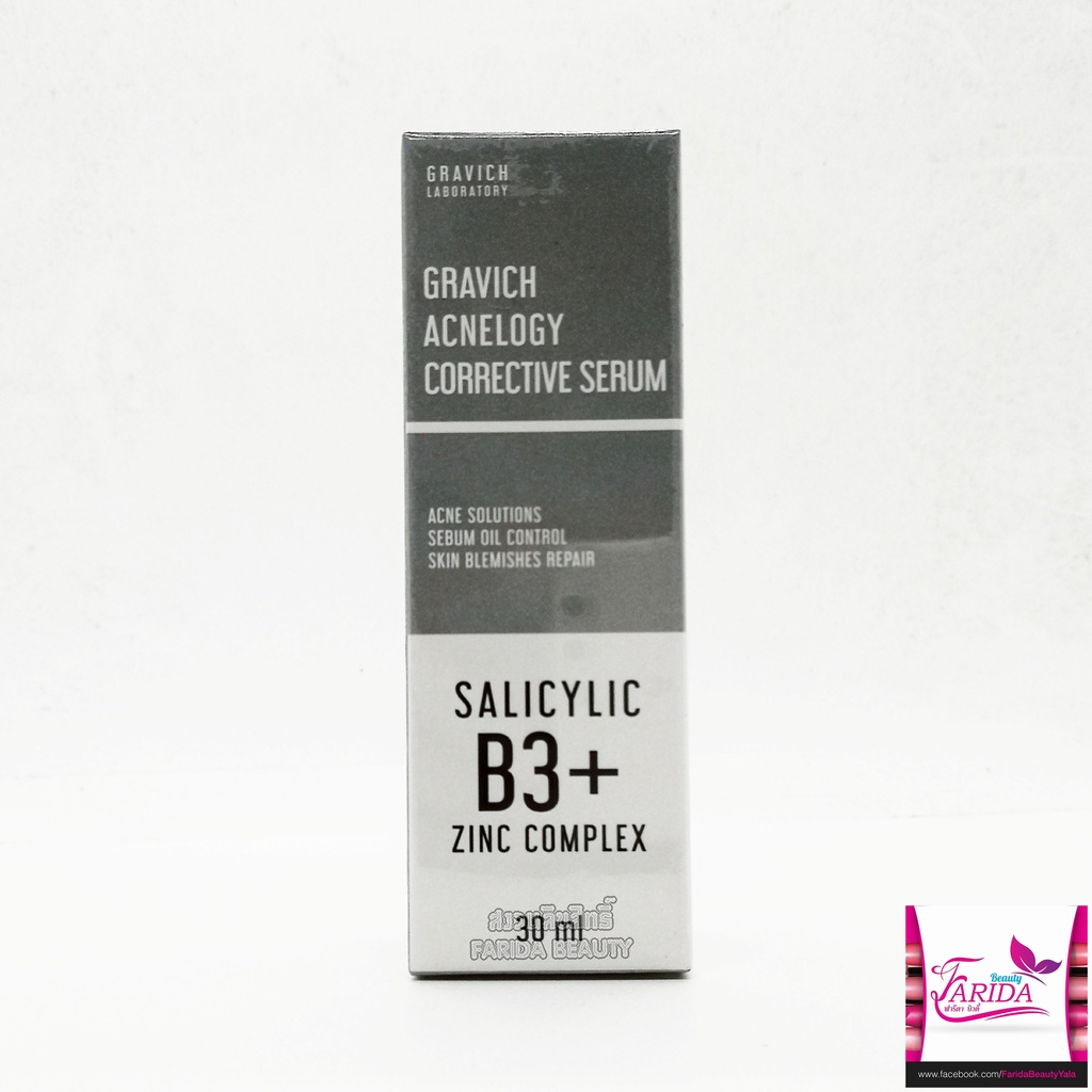 Gravich Niacinamide Plus Zinc Serum 30ml กราวิช แอคเนโลจี คอเรคทีฟ เซรั่ม ซิลิไซลิค B3 พลัสซิงค์ 30 