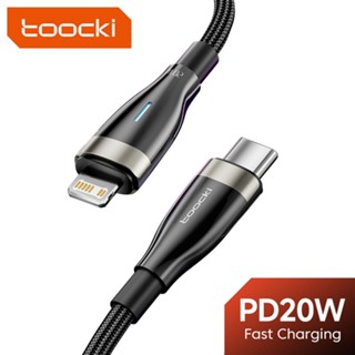 Toocki 20W PD USB C เป็น L สายชาร์จข้อมูล ชาร์จเร็ว สายชาร์จ Type C สําหรับโทรศัพท์ 14 13 สายชาร์จ สายข้อมูล