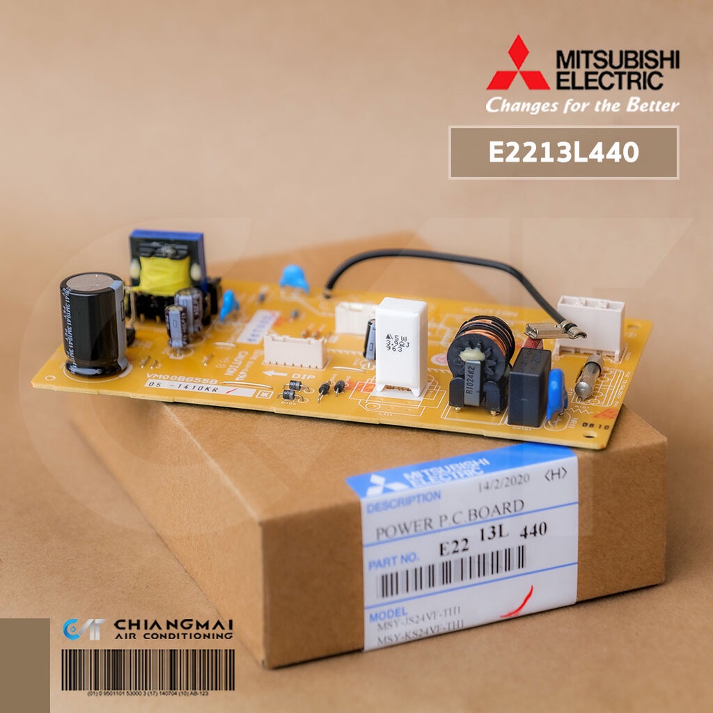 E2213L440 แผงวงจรแอร์ Mitsubishi Electric แผงบอร์ดแอร์มิตซูบิชิ บอร์ดคอยล์เย็น รุ่น MSY-KS24VF, MSY-