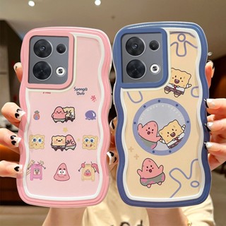 เคสโทรศัพท์มือถือ กันกระแทก ลายการ์ตูนคลื่น สําหรับ OPPO Reno 8 5G Reno 6 5G Reno 5 5G