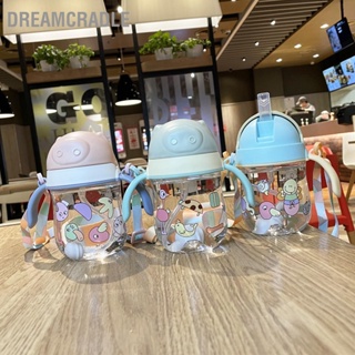 BDreamcradle แก้วหัดดื่ม กันรั่วซึม แบบพกพา พร้อมหลอดดูด 380 มล. สําหรับเด็กวัยหัดเดิน