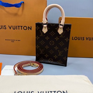 🔥ผ่อนได้🔥LV Petit Sac Plat Monogram Size 14 cm งาน Original อุปกรณ์ : Full Box Set [ กระเป๋าสะพายข้าง ]