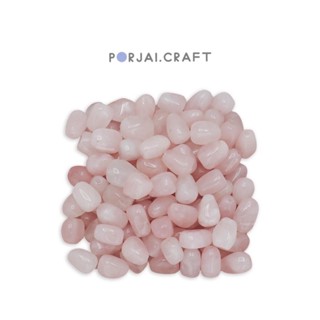 Rose quartz free form beads ลูกปัดโรสควอตซ์